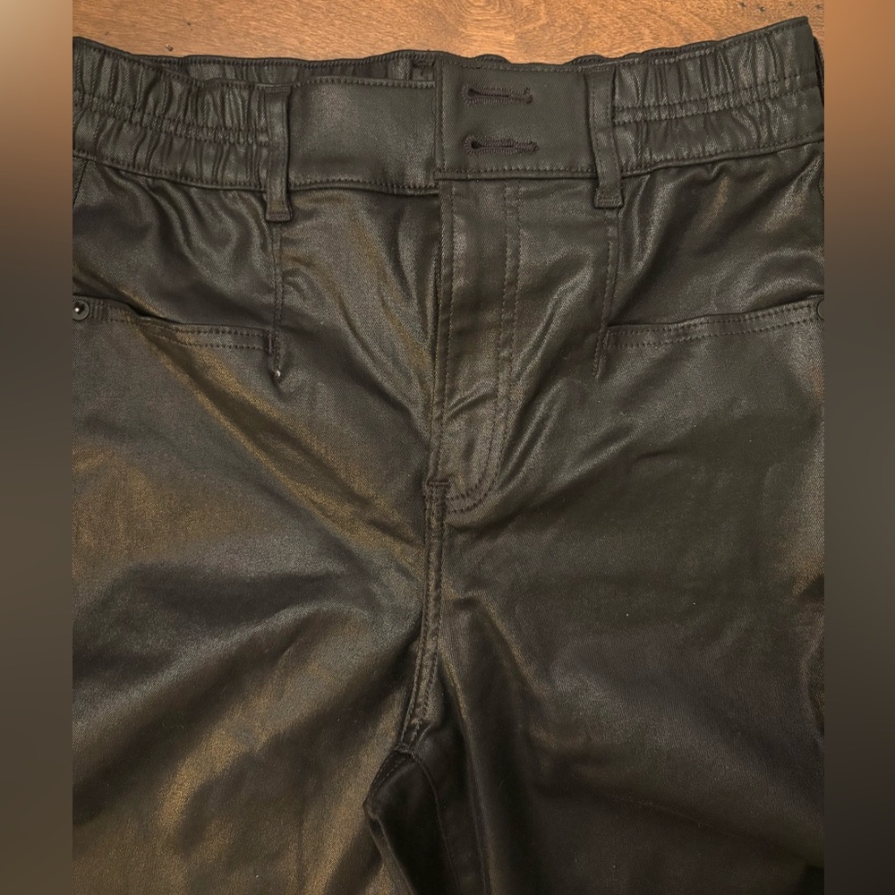 Women's Black Faux Leather Pants